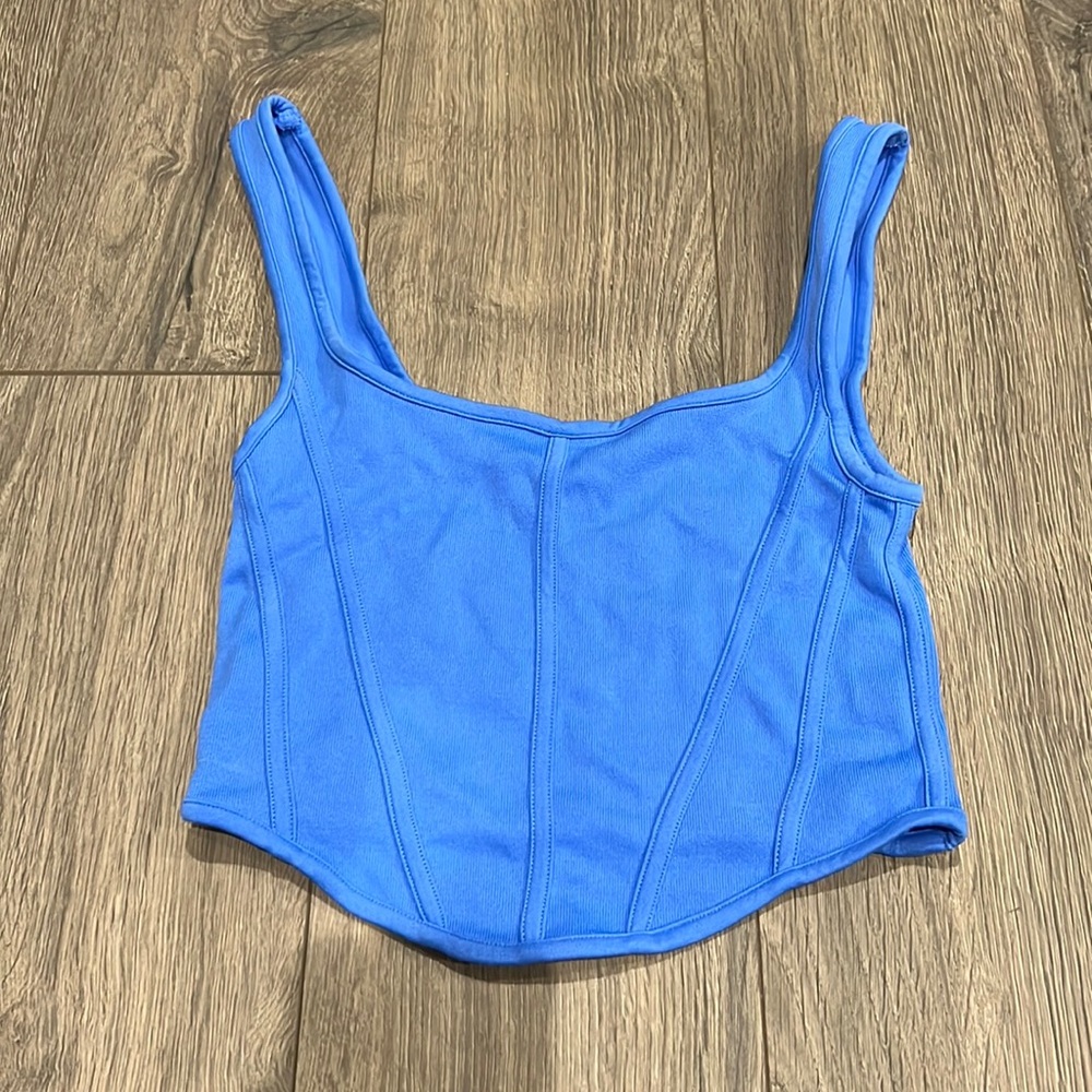 Electric blue trendy top